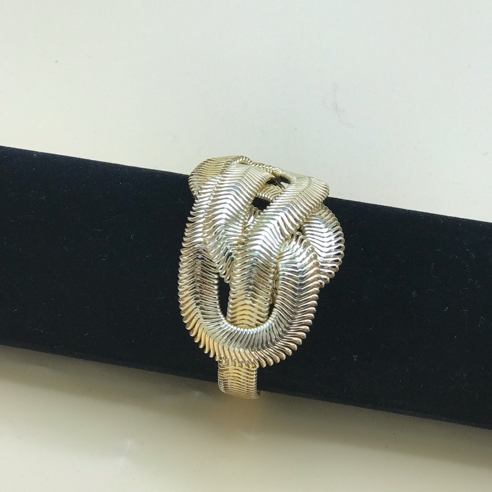 18k Yellow Gold over Sterling Silver Bracelet.